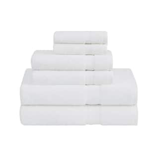 Americana White Cotton 6-Piece Bath Towel