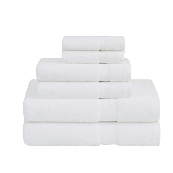 Unbranded Americana White Cotton 6-Piece Bath Towel