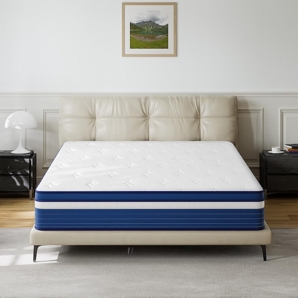 Babo Care Queen Size 10 in. Medium Hybrid Breathable and Cooling Motion Isolation Mattress with