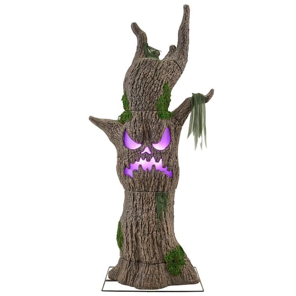 6 FT Wicked Woods Color Changing LED Scowling Sapling