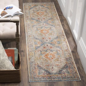 Vintage Persian Blue/Multi 2 ft. x 5 ft. Area rug