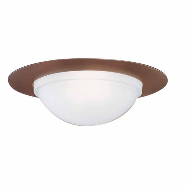 HALO 6 in. Tuscan Bronze Recessed Ceiling Light Dome Trim, Wet Rated Shower Light 172TBZS The