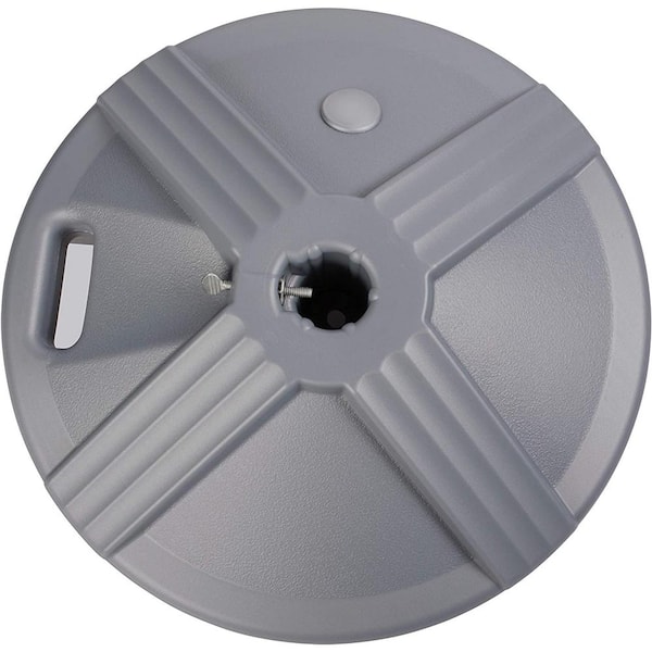 Cubilan Durable Fillable Umbrella Base Designed to be Used with a Patio Umbrella Base in Gray