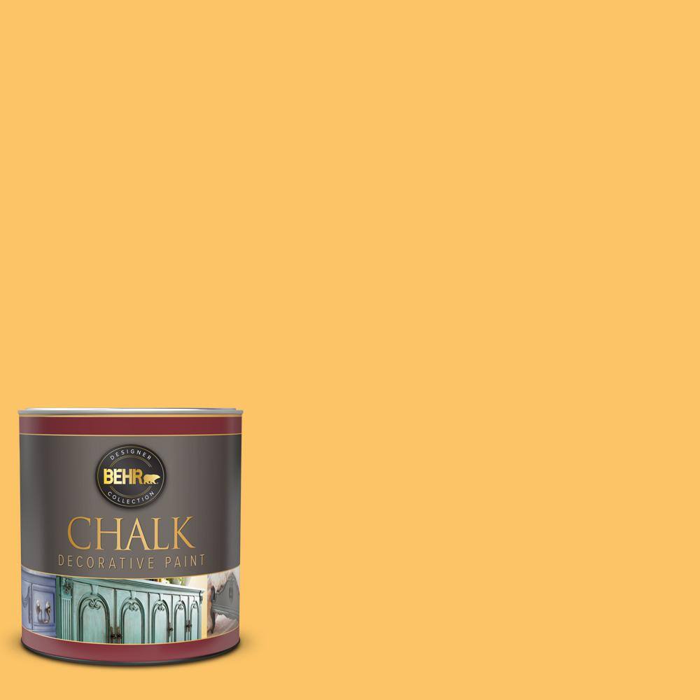Behr 1 Qt Ppu6 06 Honey Locust Interior Chalk Decorative Paint 713004 The Home Depot