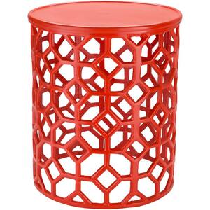 Athina Red Accent Table