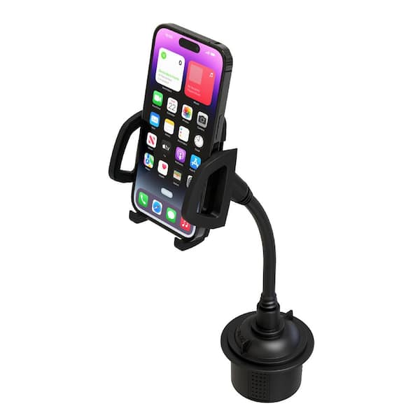 Gooseneck Dual Phone and Car Tablet Holder Cup Holder Phone Mount