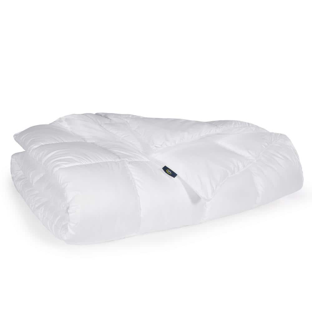 Full White Microfiber Lightweight Down Alternative Duvet