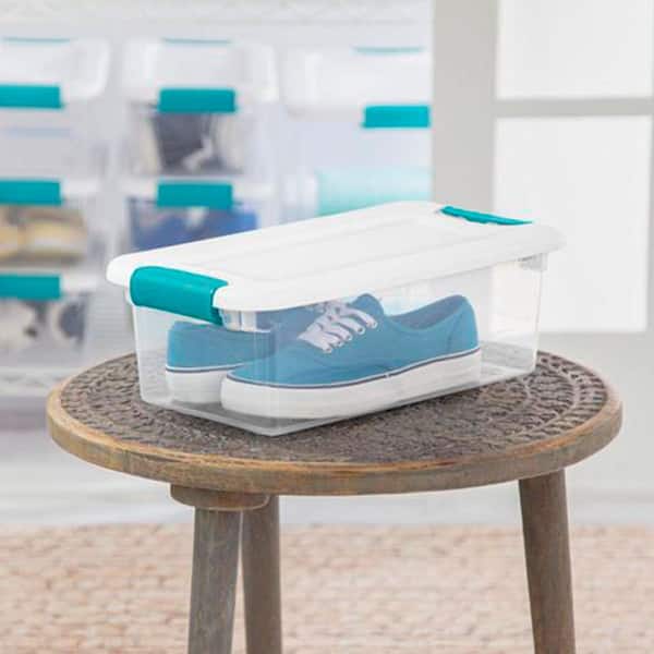 Sterilite Stackable Storage Container with Latching Lid in Clear  (48-Pack) 48 x 14928012