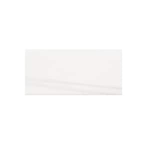 Jeffrey Court Take Home Tile Sample - Glossy Dolomite White 4 in. x 6 in.  Subway Glossy Ceramic 94226 - The Home Depot