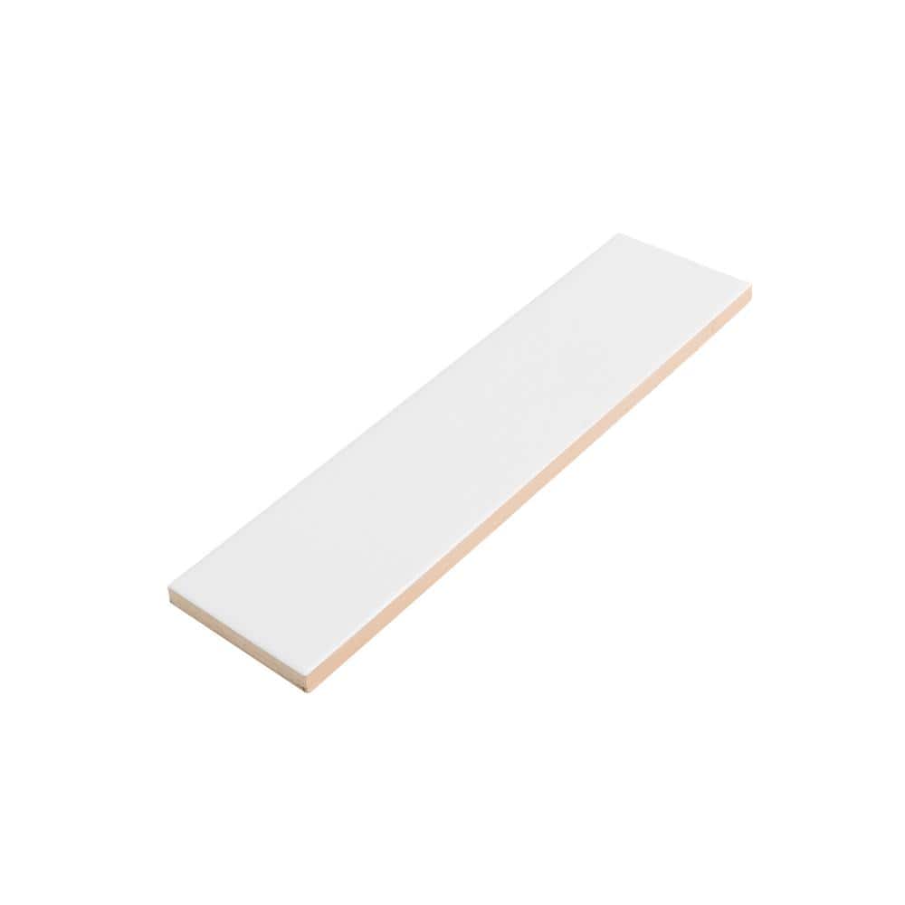 Arte 1.97 in. x 7.87 in. Matte White Ceramic Subway Wall and Floor Tile (5.4 sq. ft./case) (50-pack)