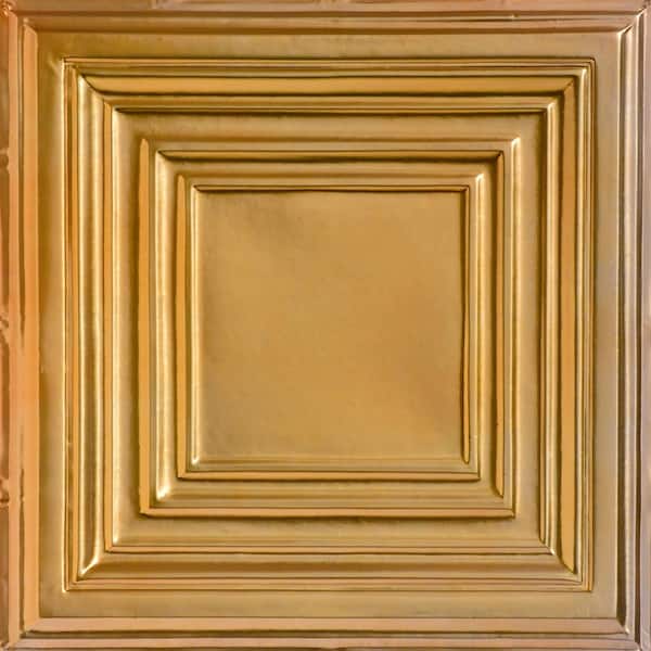 Williamsburg Lincoln Copper 2 ft. x 2 ft. Decorative Nail Up Tin Ceiling Tile (24 sq. ft./case)