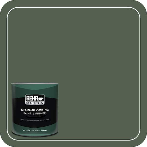 BEHR ULTRA 1 qt. #ECC-11-3 Whispering Oaks Semi-Gloss Enamel Exterior Paint & Primer