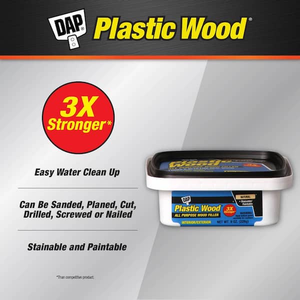 Plastic Wood 8 oz. Natural Latex Wood Filler (6-Pack)