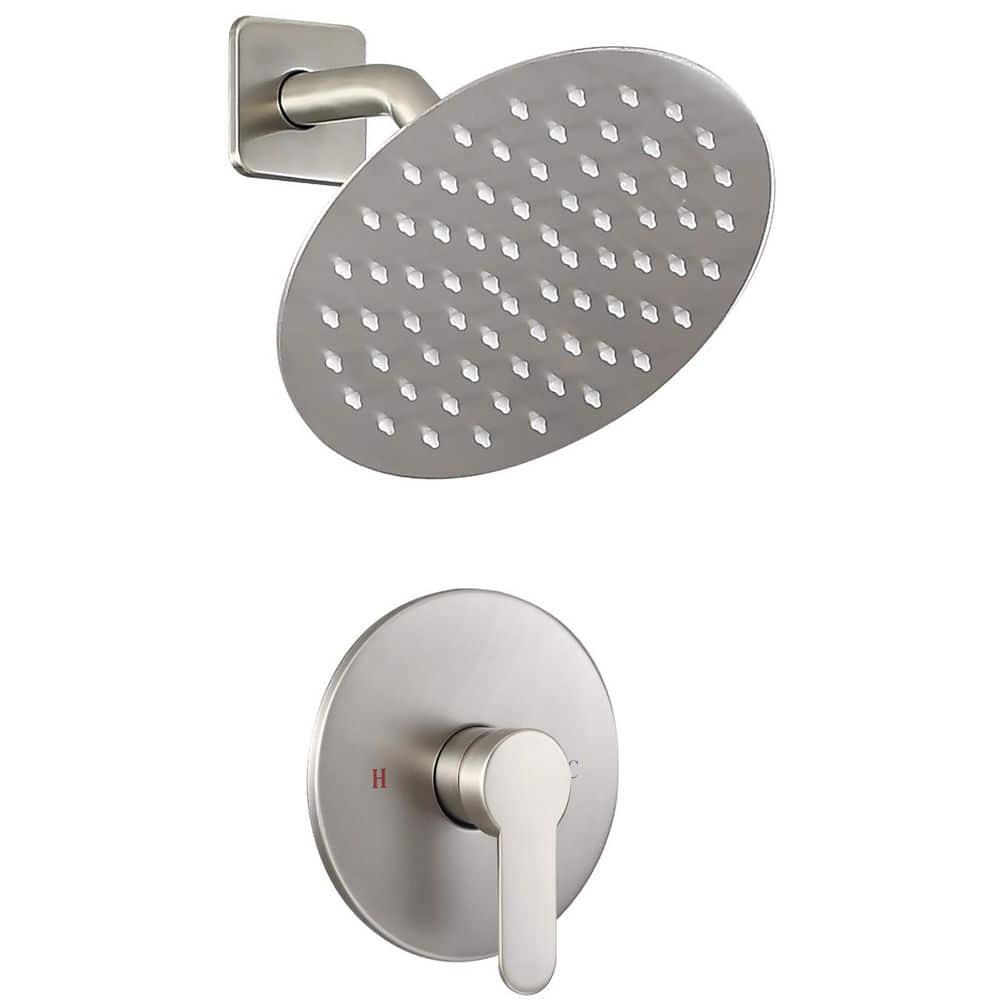 Single Handle 1-Spray Shower Faucet 1.75 GPM with 8 in. High Pressure Rain 