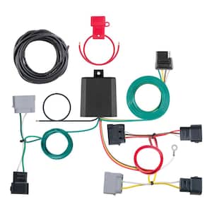 Custom Vehicle-Trailer Wiring Harness, 4-Way Flat Output, Select Ford Escape, Mazda Tribute, Quick T-Connector