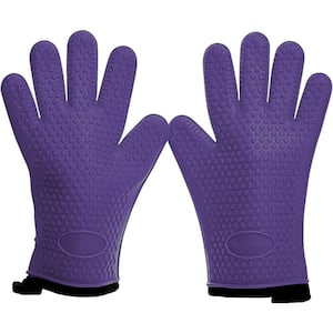 Silicone Smoker Oven Gloves -Extreme Heat Resistant BBQ Gloves