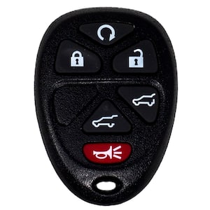 Car Remote Replacement Case - GM 6 Button Black Shell Only No Electronics