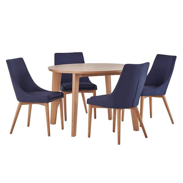 HomeSullivan Nobleton 5-Piece Twilight Blue Dining Set