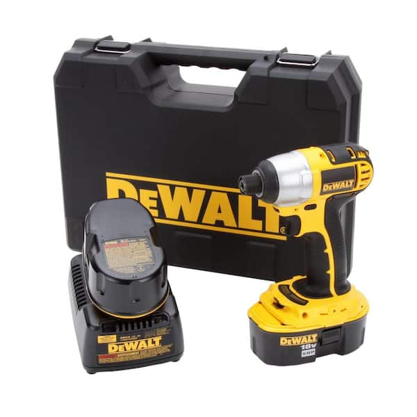 DEWALT 18-Volt XRP Ni-Cd Cordless 1/4 in. Impact Driver Kit with (2) Batteries 2.4Ah, 1-Hour Charger and Case