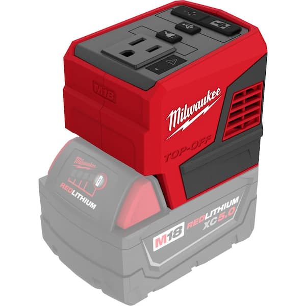 Que pasa pasajero asesino Milwaukee M18 18-Volt Lithium-Ion 175-Watt Powered Compact Inverter for M18  Batteries (Tool-Only) 2846-20 - The Home Depot