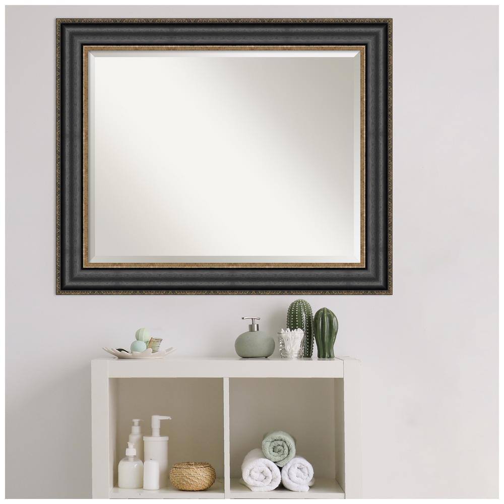 Thomas Black Bronze Beveled Bathroom Vanity Mirror
