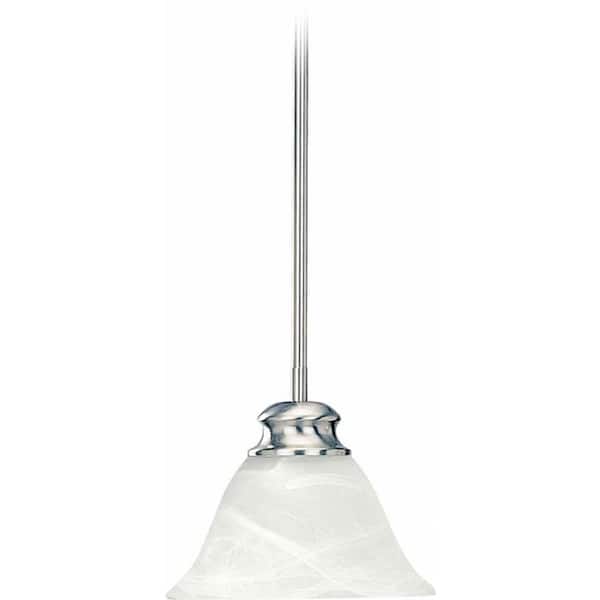 Volume Lighting Troy 1-Light Brushed Nickel Mini Pendant