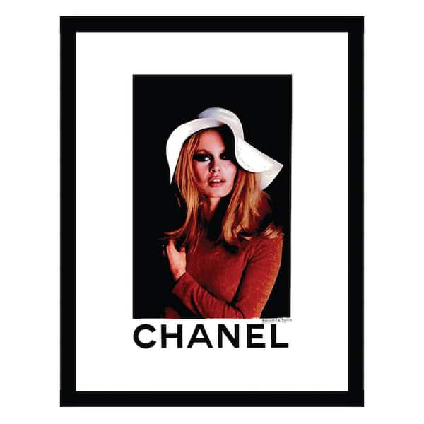 VENICE BEACH Collections Brigitte Bardot Designer Fashion by Fairchild Paris Framed Graphic Print People Poster Art Print 18 in. x 14 in.