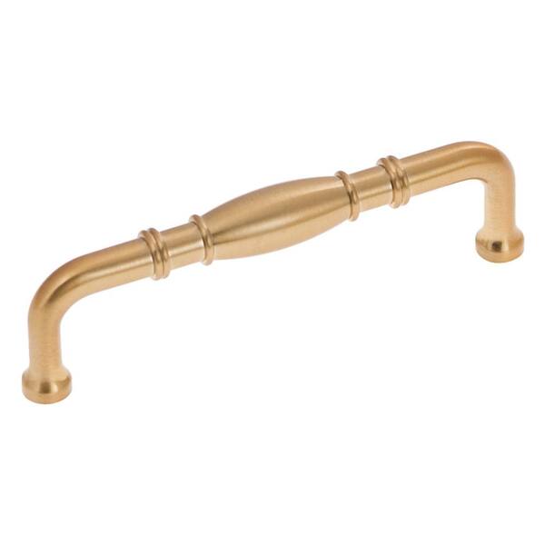 HICKORY HARDWARE Williamsburg Collection 3-3/4 in. (96 mm) Center-to-Center Satin Rose Gold Cabinet Door and Drawer Pull