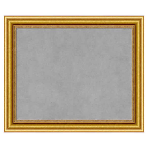 Amanti Art Townhouse Gold 24 in. x 20 in Framed Magnetic Board