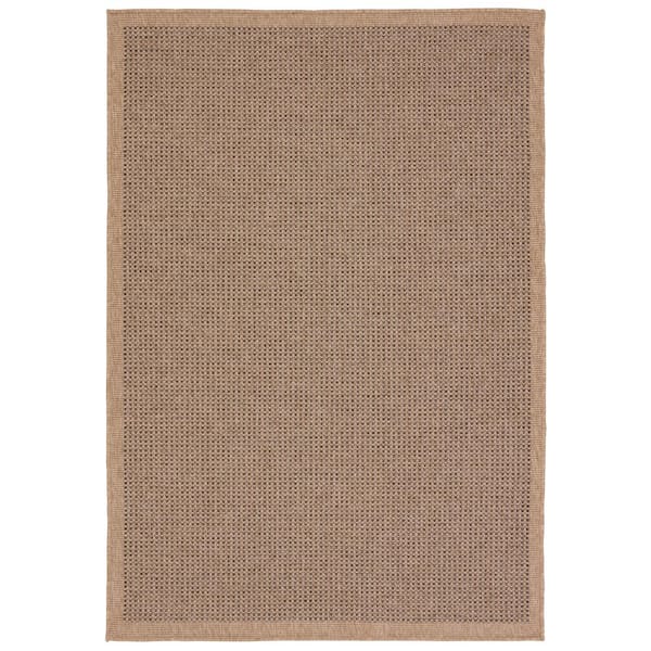 Kidal 3 X 8 Solid Brown/Black Indoor/Outdoor Area Rug