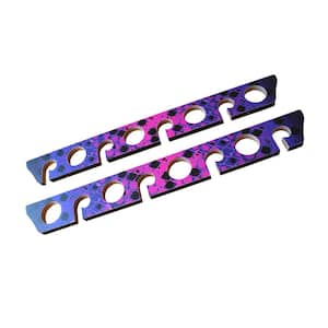 Pink/Blue Laminate 8-Rod Ceiling/Wall Rack