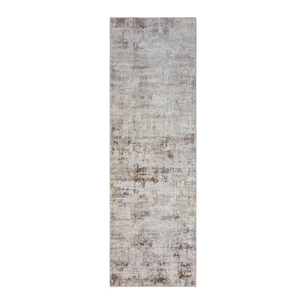 Gertmenian Quattro Alder Beige 3 ft. x 8 ft. Abstract Indoor Area Rug