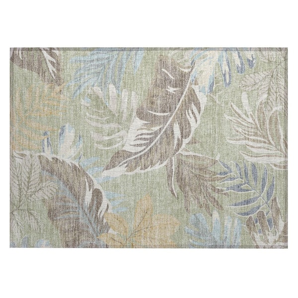 Chantille Machine Washable Indoor/Outdoor Abstract ACN3090 Celery 2 ft. x 3 ft. Accent Rug