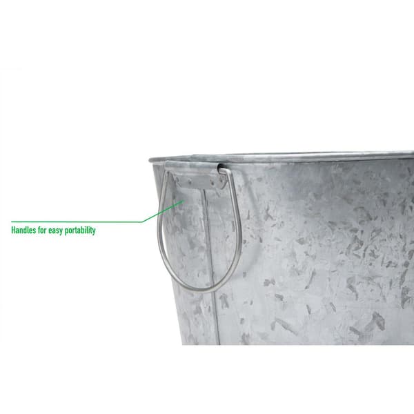 Ice Bucket - Ice Buckets for Parties - Clear Acrylic Champagne Bucket with  Easy-to-Carry Handles - Long and Narrow 5.5 Liter Clear Bucket - Fits 3