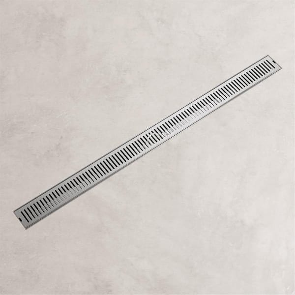 RELN FD3203LNGM Linear Grid Shower Drain Finish: Brushed Gunmetal Gray