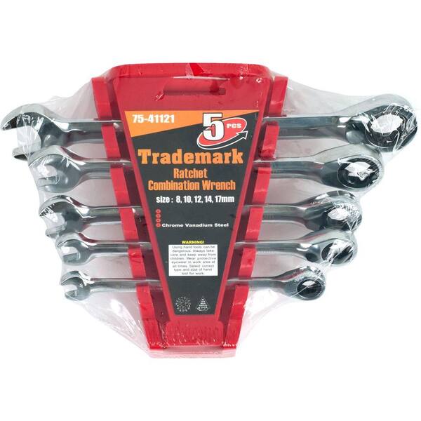 Stalwart Ratchet Combination Wrench Set Set (5-Piece)