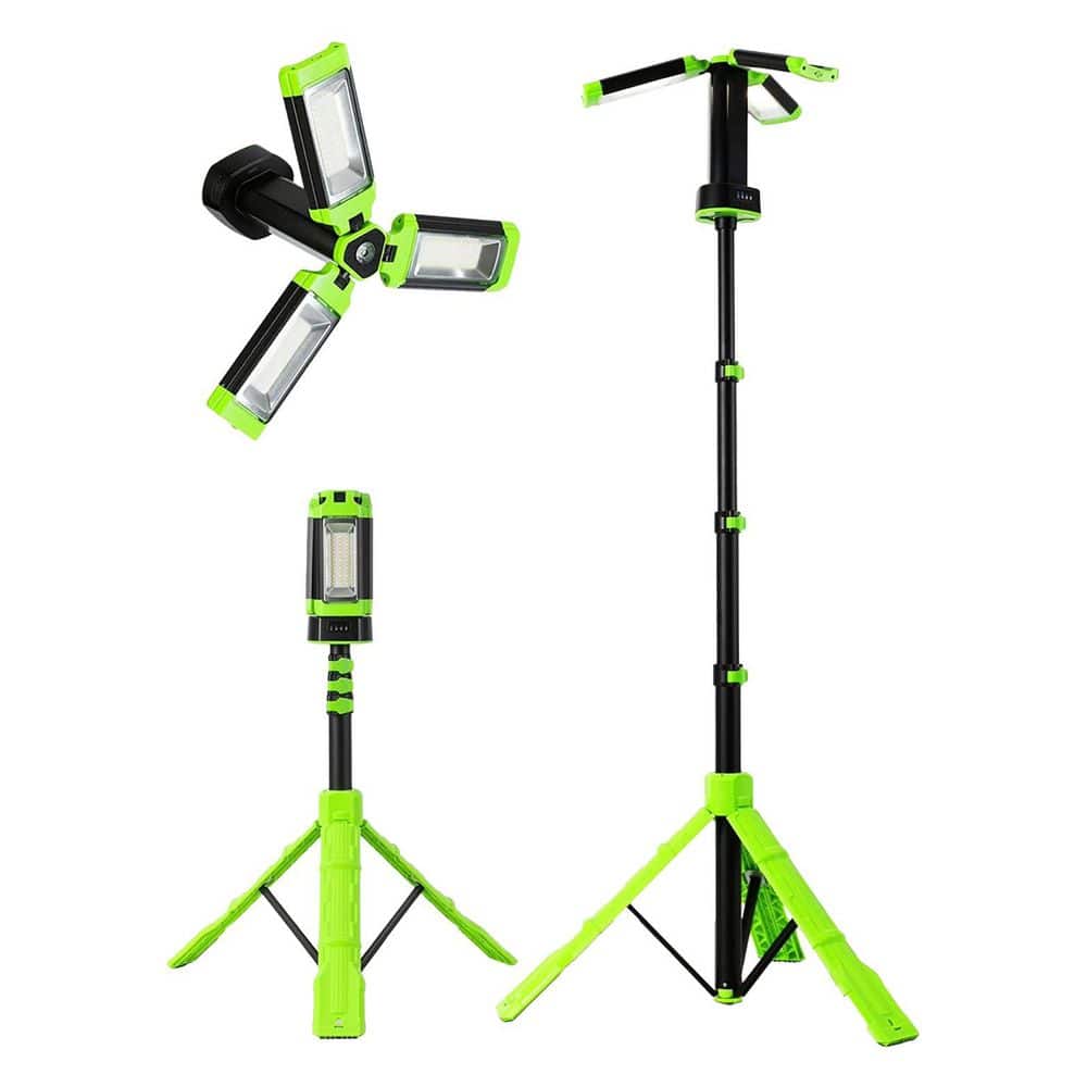 Cordless 2700 Lumen LED Tripod Work Light Portable Charger