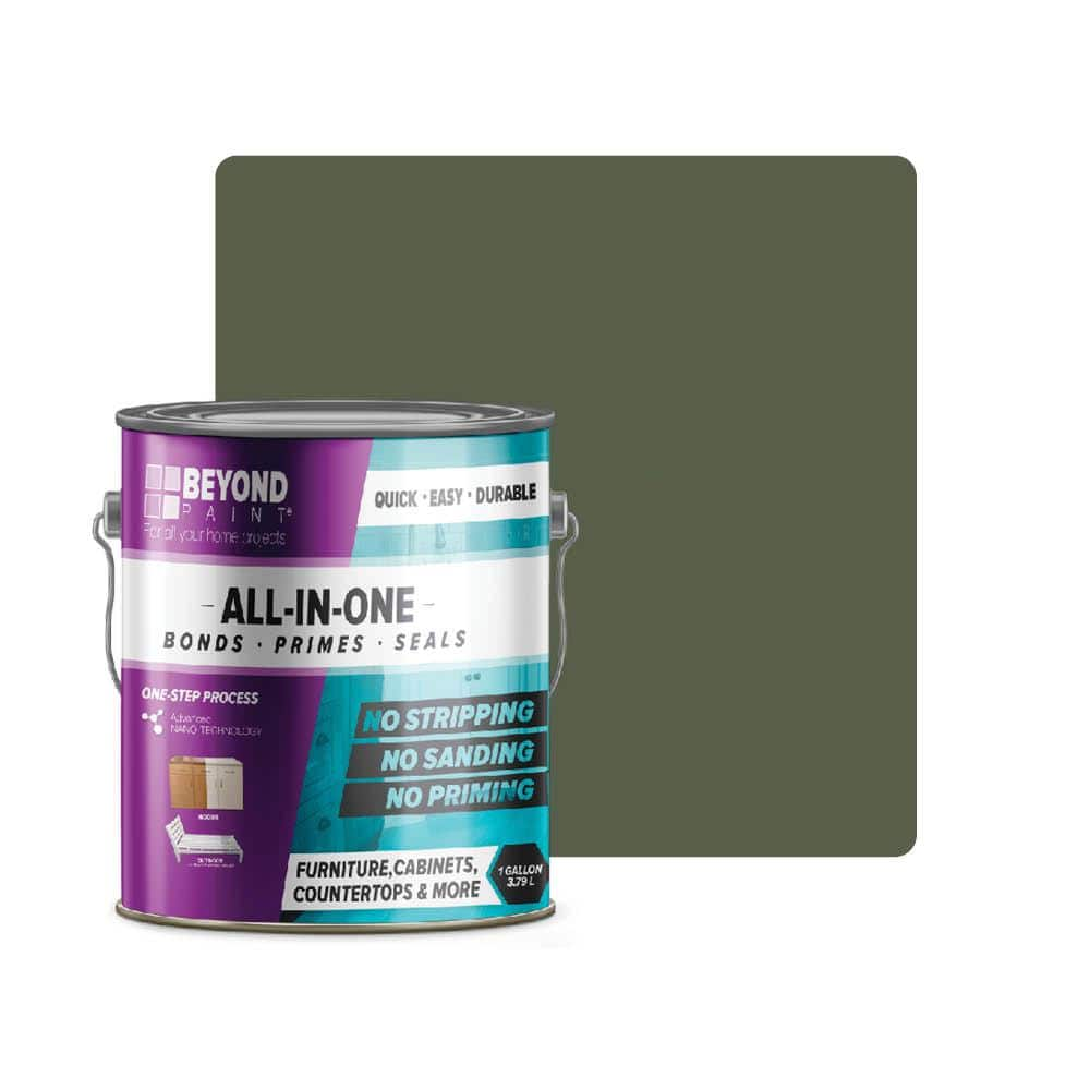 BEYOND PAINT 1 Gal. Forest Green All-in-One Interior/Exterior Multi-Surface Refinishing Paint for Furniture, Cabinets, Countertops