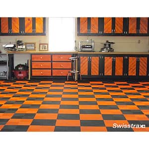 2.75 in. x 12 in. Tropical Orange Looped Polypropylene Ramp Edging for Diamondtrax Home Modular Flooring (10-Pack)