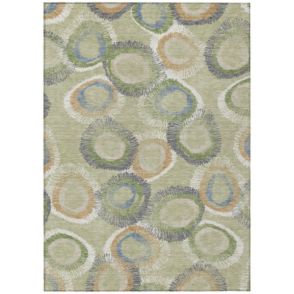 Addison Rugs Chantille Machine Washable Indoor/Outdoor Abstract ACN2278 Aloe 2 ft. 6 in. x 3 ft. 10 in. Area Rug