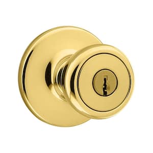 Tylo Polished Brass Exterior Entry Door Knob