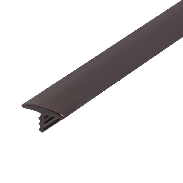 1/2 in. Dark Brown Flexible Polyethylene Center Barb Hobbyist Pack Bumper Tee Moulding Edging 25 ft. long Coil