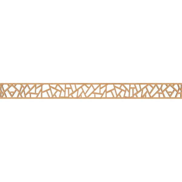 Ekena Millwork Harrisburg Fretwork 0.25 in. D x 46.375 in. W x 4 in. L Maple Wood Panel Moulding