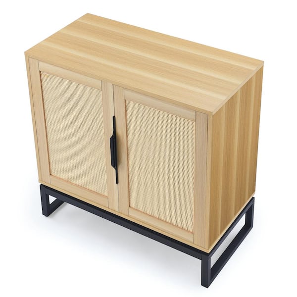 Unbranded 31.5 in. W x 15.75 in. D x 31.5 in. H Bathroom Brown Linen Cabinet