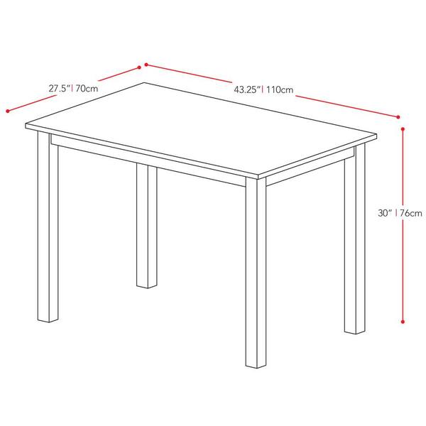 corliving atwood cappuccino stained dining bench