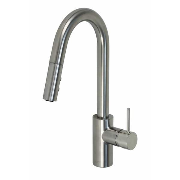 Fontaine By Italia Palais Royal Single Handle 1 Or 3 Hole Pull Down Sprayer Kitchen Faucet In Brushed Nickel Mff Prk1 Bn The Home Depot