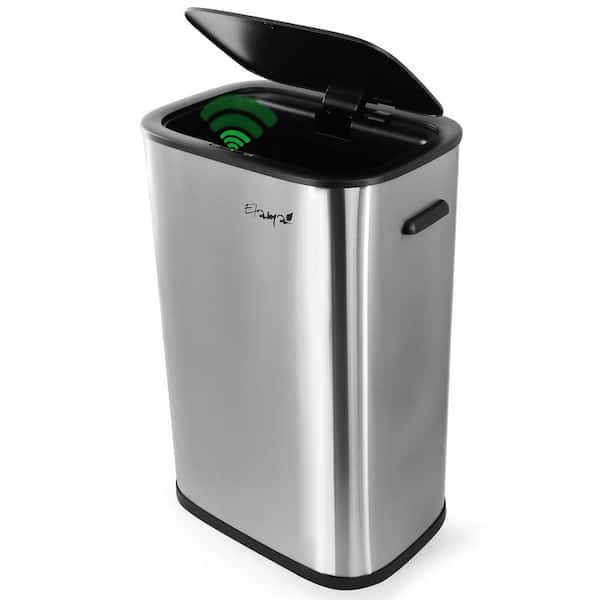 Elama 14.5 Gal. Automatic Sensor Hands Free Trash Can