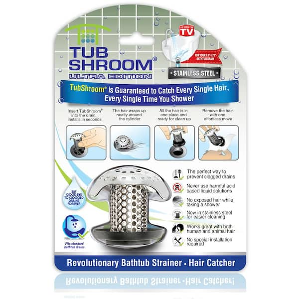 TubShroom Ultra TubShroom Stainless Steel Drain Hair Catcher