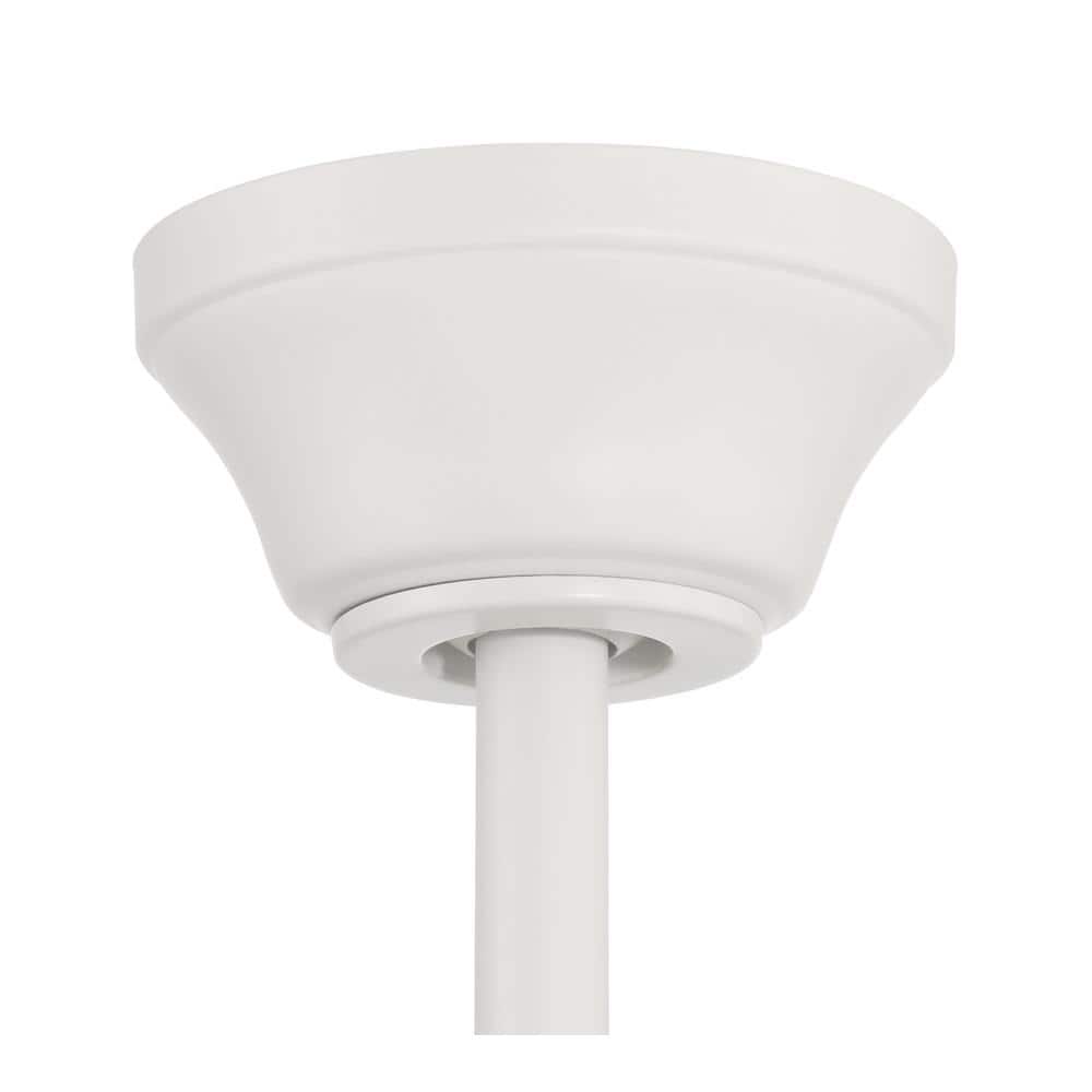 Eos 52-Inch White and Washed Oak Ceiling Fan with LED Lights