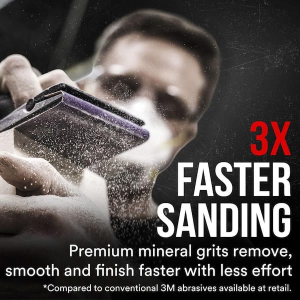 3M Pro Grade Precision 9 in. x 11 in. 80 Grit Faster Sanding Sheet